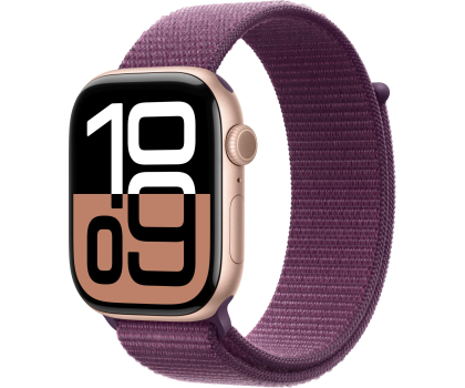 Smartwatch Apple Watch 10 46/Różowe Aluminum/Opaska Dojrzała Śliwka GPS